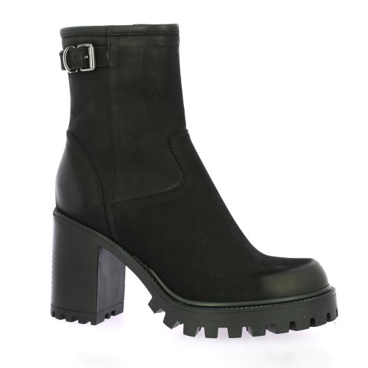 Spaziozero Boots cuir nubuck noir