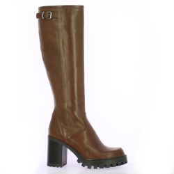 Spaziozero Bottes cuir tabac
