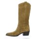 Spaziozero Bottes cuir velours camel