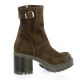 Spaziozero Boots cuir velours marron