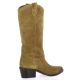 Spaziozero Bottes cuir velours camel