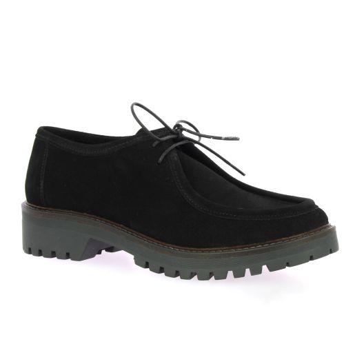 So send Derby cuir velours noir