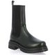 So send Boots cuir noir