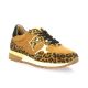Reqins Baskets cuir velours leopard