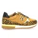 Reqins Baskets cuir velours leopard