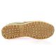 Reqins Baskets cuir velours kaki/orange