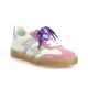 Up44 Baskets cuir blanc/violet