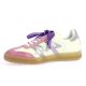 Up44 Baskets cuir blanc/violet
