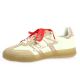 Up44 Baskets cuir blanc/rose