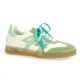 Up44 Baskets cuir blanc/vert
