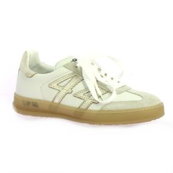Up44 Baskets cuir blanc/platine