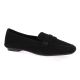 Reqins Mocassins cuir velours noir
