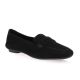 Reqins Mocassins cuir velours noir