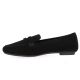 Reqins Mocassins cuir velours noir