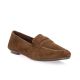 Reqins Mocassins cuir velours cacao
