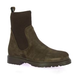 Reqins Boots cuir velours cacao