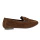 Reqins Mocassins cuir velours cacao