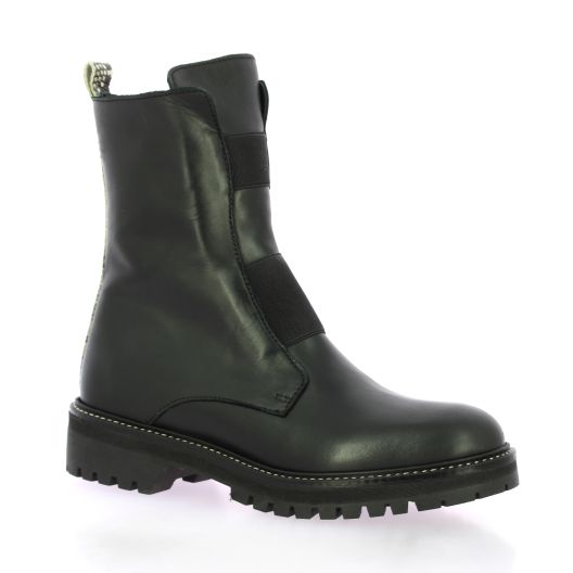 Reqins Boots cuir noir