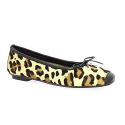 Reqins Ballerines cuir velours chamois