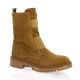 Reqins Boots cuir velours noisette