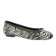 Reqins Ballerines cuir velours blanc/noir