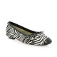 Reqins Ballerines cuir velours blanc/noir