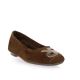 Reqins Ballerines cuir velours marron