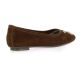 Reqins Ballerines cuir velours marron