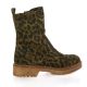 Reqins Boots cuir velours leopard