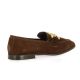 Reqins Mocassins cuir velours marron