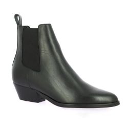 Reqins Boots cuir noir