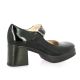 Patricia miller Babies cuir vernis noir