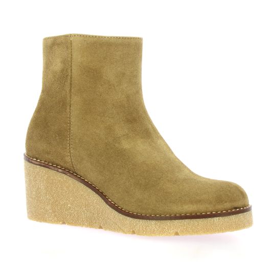 Patricia miller Boots cuir velours camel