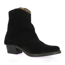Patricia miller Boots cuir velours noir