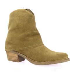 Patricia miller Boots cuir velours camel