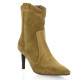 Patricia miller Boots cuir velours camel