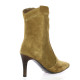 Patricia miller Boots cuir velours camel