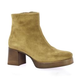 Patricia miller Boots cuir velours camel