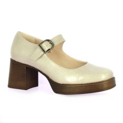 Patricia miller Babies cuir vernis beige