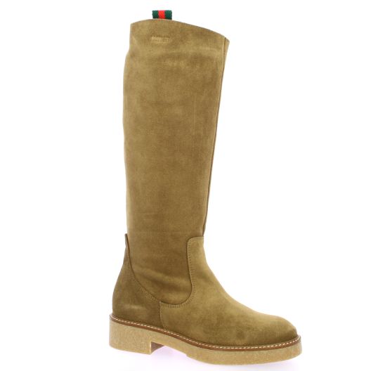 Patricia miller Bottes cuir velours camel