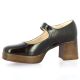 Patricia miller Babies cuir vernis marron