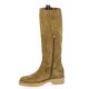 Patricia miller Bottes cuir velours camel