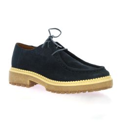 Exit Derby cuir velours marine