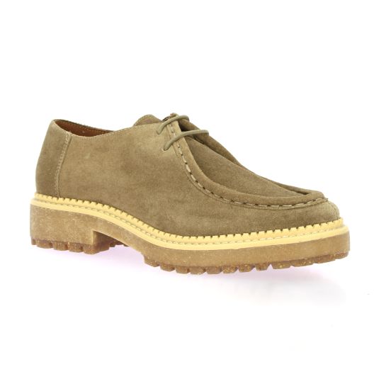Exit Derby cuir velours vison