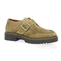 Exit Derby cuir velours vison ground