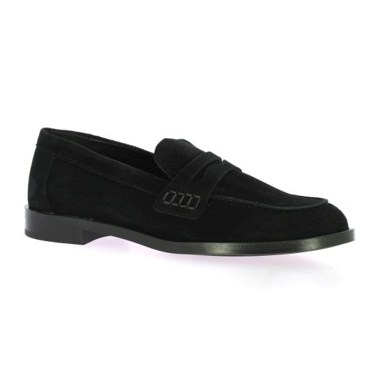 Exit Mocassins cuir velours noir