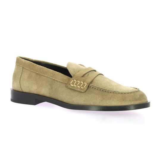 Exit Mocassins cuir velours vison