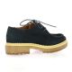 Exit Derby cuir velours marine