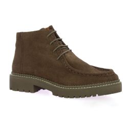 Exit Derby cuir velours marron