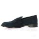 Exit Mocassins cuir velours marine